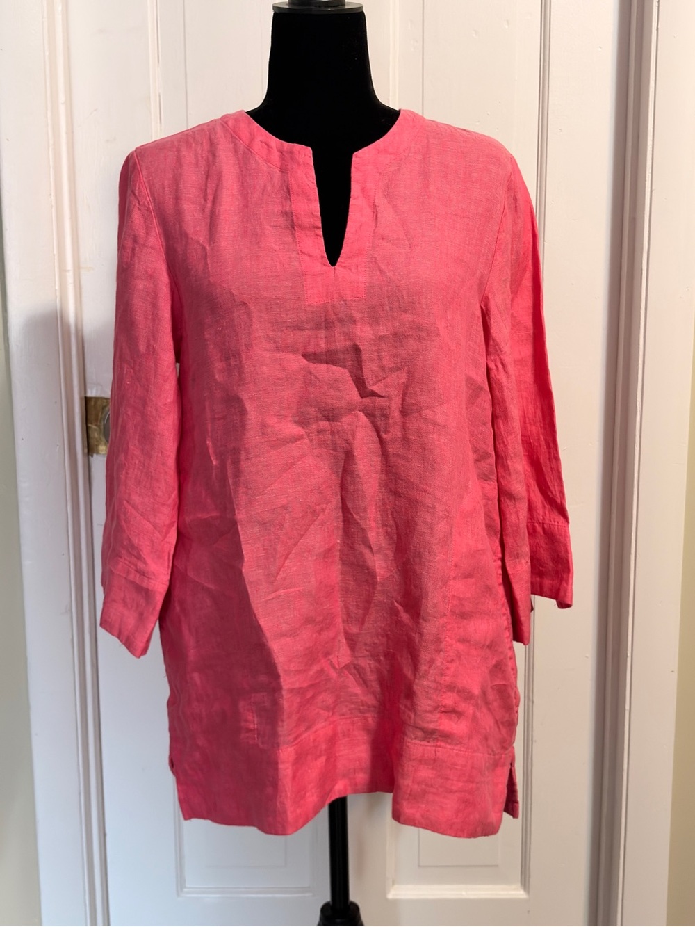 LANDS END
Women's Pink Linen Tunic Top